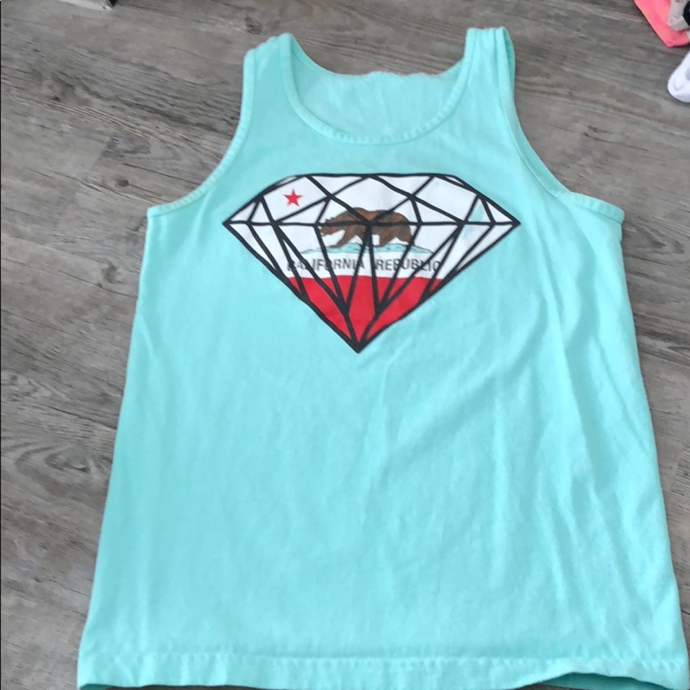 Baby blue tank top